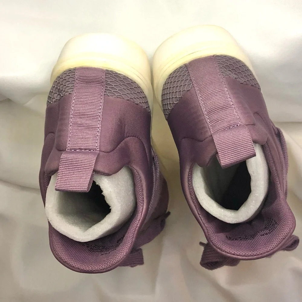 Women’s Lilac High-Top Sneakers - Casual Lace-Up Comfort